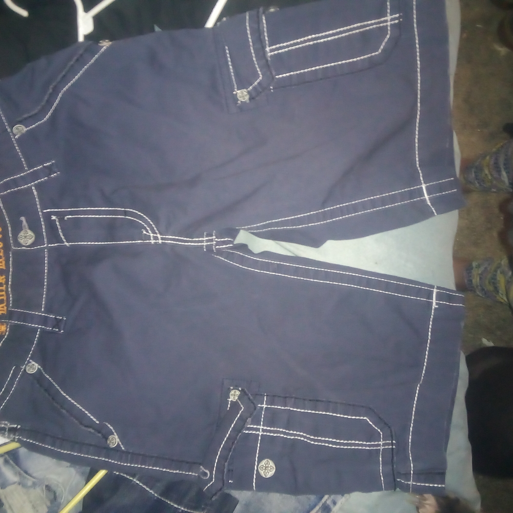 Navy Blue Cargo Shorts